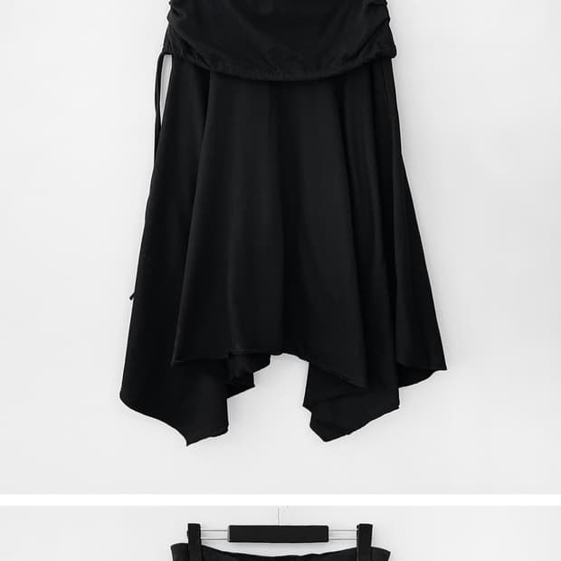 므넴 킨트 언발 미디스커트