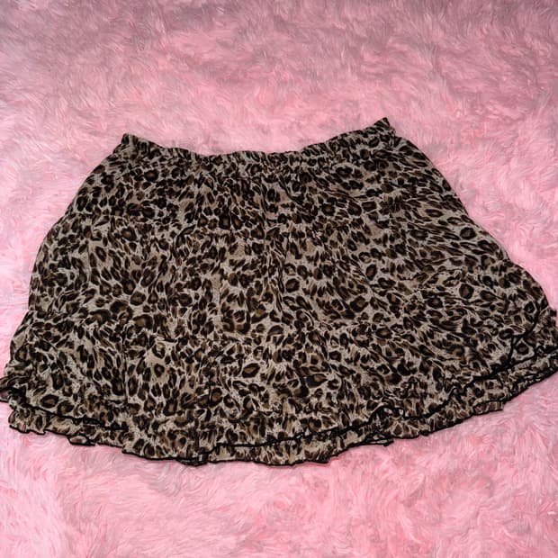 오네갸루 호피 캉캉 스커트