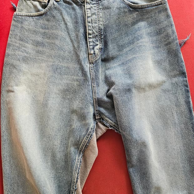 [M] 발렌시아가 하이브리드 배기 팬츠 라이트 블루
