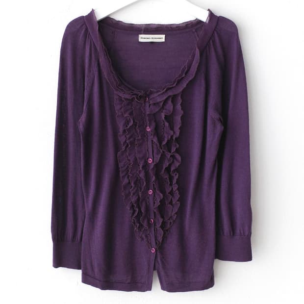 hiroko koshino) frill cardigun