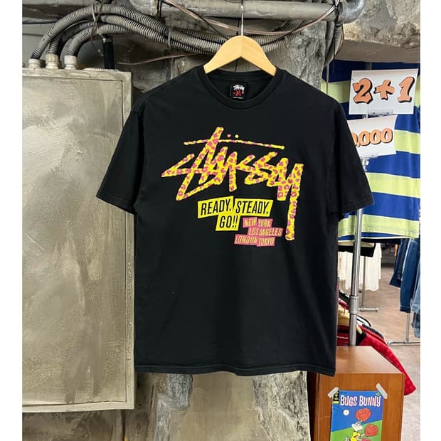 STUSSY × JOHN YATES 반팔티 블랙 M  #csz3829