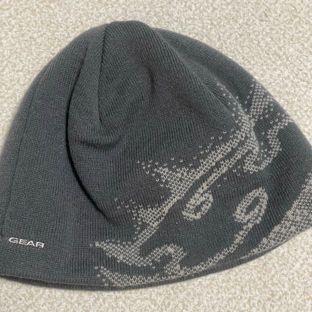 산산기어 로고 비니 차콜 - 23FW