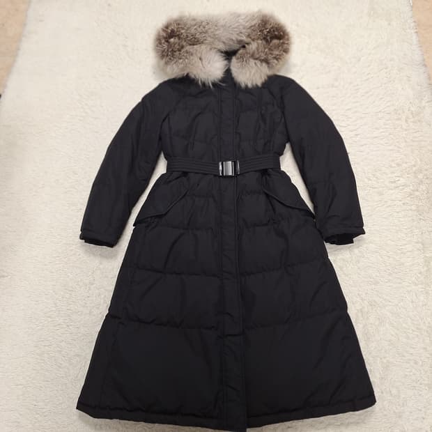 타임  구스롱패딩66(여우털)상태좋음