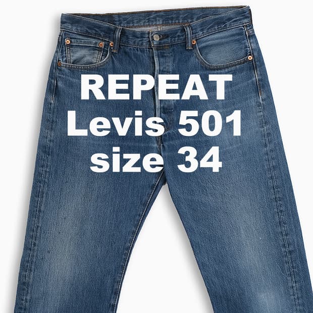 빈티지 리바이스 501 진청 34 인치 LV50136515