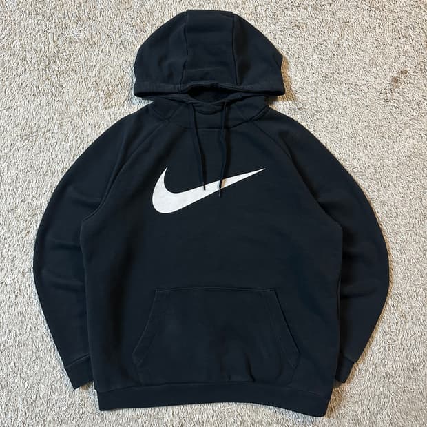 나이키 NIKE 드라이핏 빅 스우시 풀오버 후드티 블랙