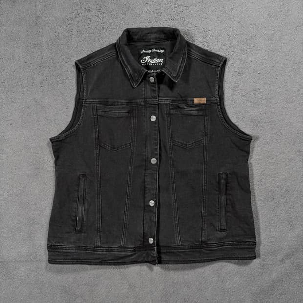 인디언 모토사이클 데님 라나 베스트 자켓