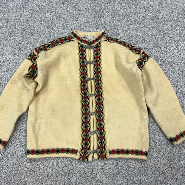 70s 노르웨이 울 가디건