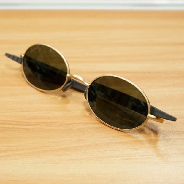 90s 미국제 레이벤 w2388 oval orbs2 에비에이터 선글라스