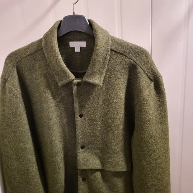 [XL]COS 보일드 울 자켓 올리브