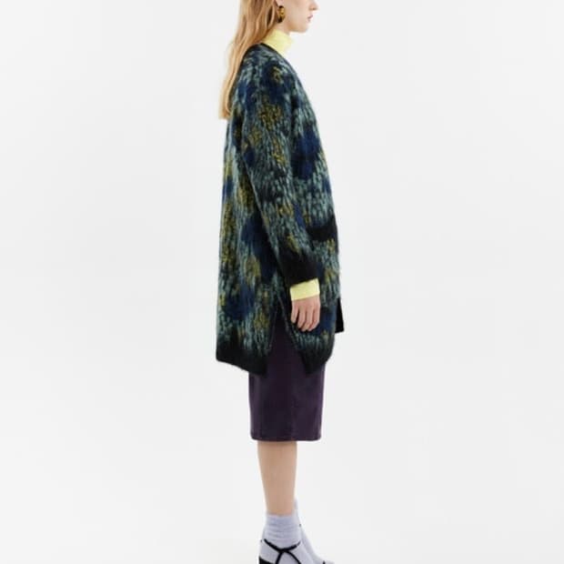 빔바이롤라 자카드 모헤어 가디건