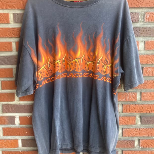 90s jnco flare dice tshirt