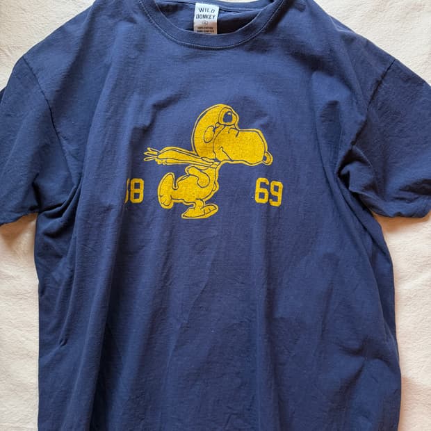 와일드동키 스누피 티셔츠 XL 네이비 판매해요