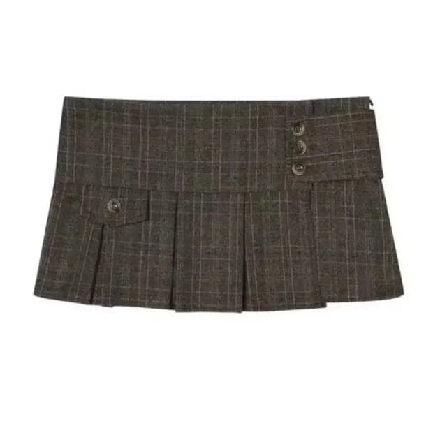 보헤미안서울 보헴서 랩스커트 딥브라운