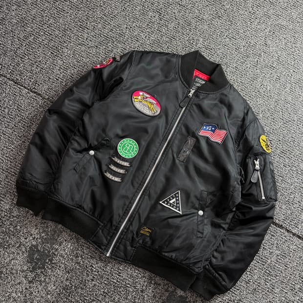 스티그마 VS MA-1 패치워크 봄버 자켓 3339