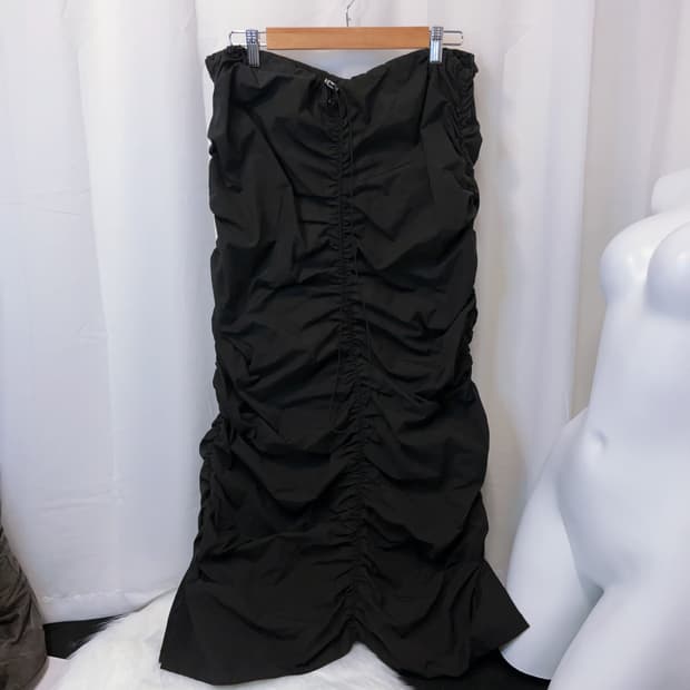 roseapple shirring long skirt