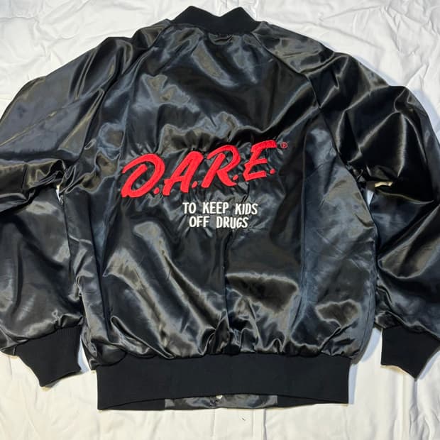 D.A.R.E 데어 약물남용방지 빈티지 나일론 봄버자켓 DARE