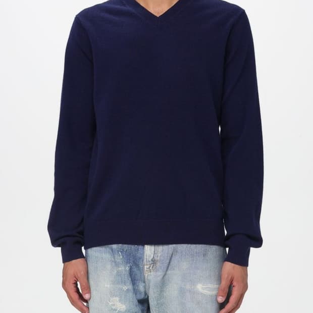 꼼데가르송셔츠 브이넥 풀오버 니트