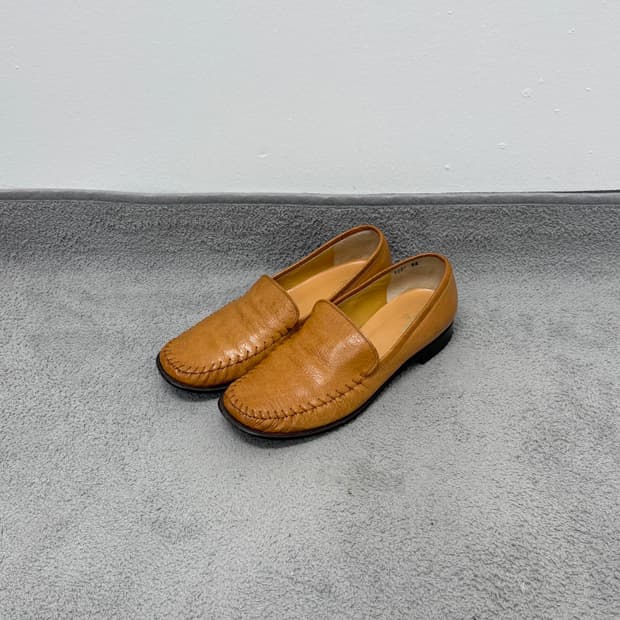 Margaret Howell stitched moc loafer