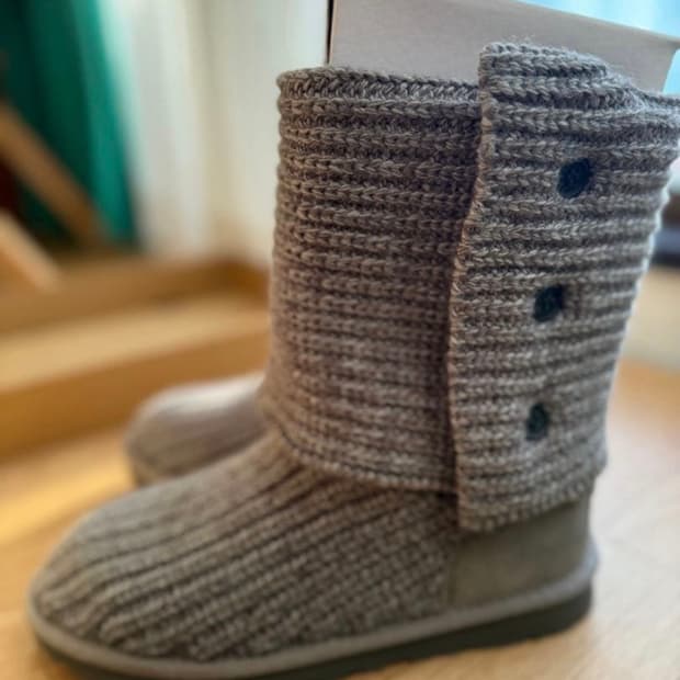 어그 니트 부츠 그레이 us6 240