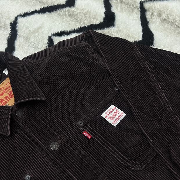 [L]리바이스 썬라이즈 오버핏 코듀로이 트러커 자켓/브라운