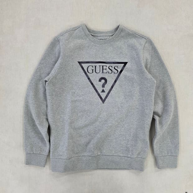 [M] 게스 기모 트라이앵글로고 맨투맨 0223J