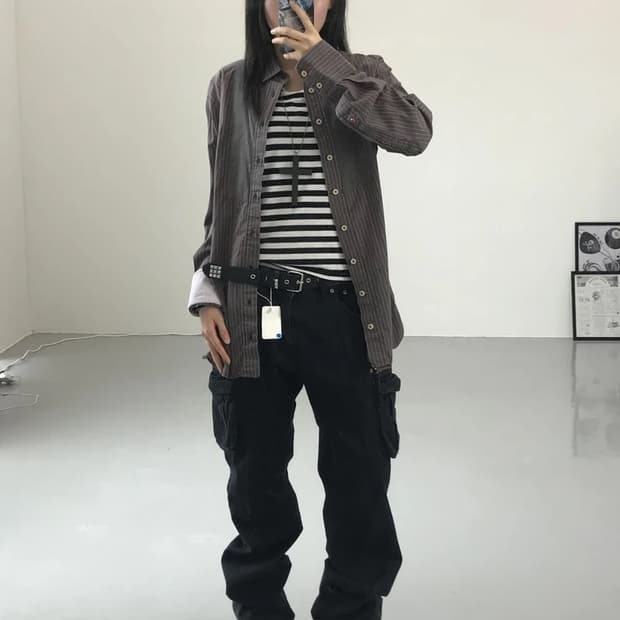 디젤 스트라이프 셔츠