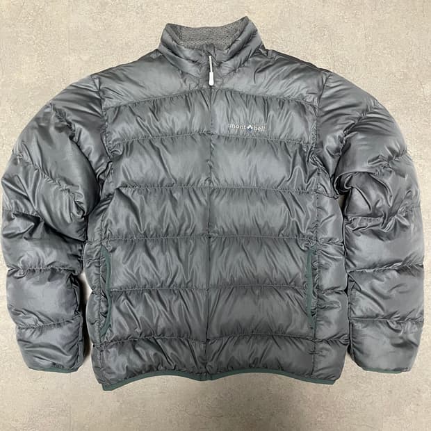 몽벨 라이트 알파인 구스 다운 경량 패딩 실버 그레이