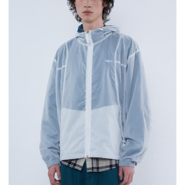 Lsize 코드그라피 투톤 바람막이