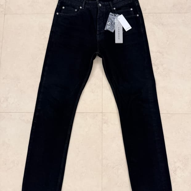 [33] 1회착 릭오웬스 다크쉐도우 디트로이트 컷 코팅 데님