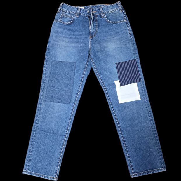 공백 패치 청바지