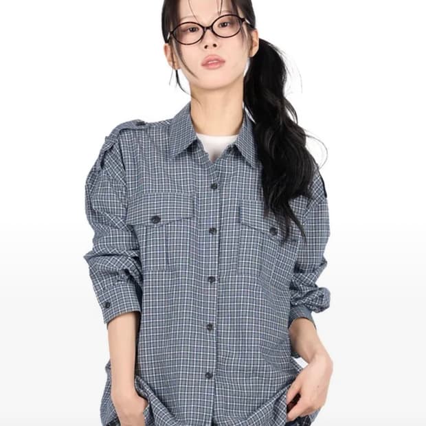 릿킴 GRID CADET SHIRT