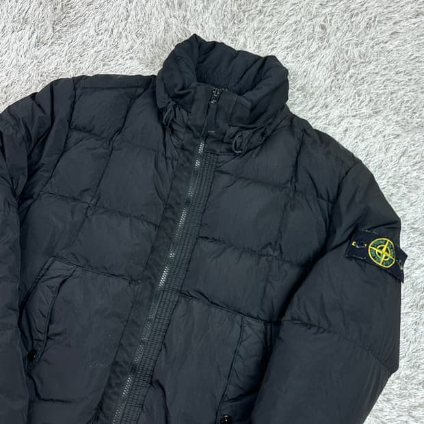 [M] 정품 스톤아일랜드 18FW 크링클랩스 논후드 패딩 블랙