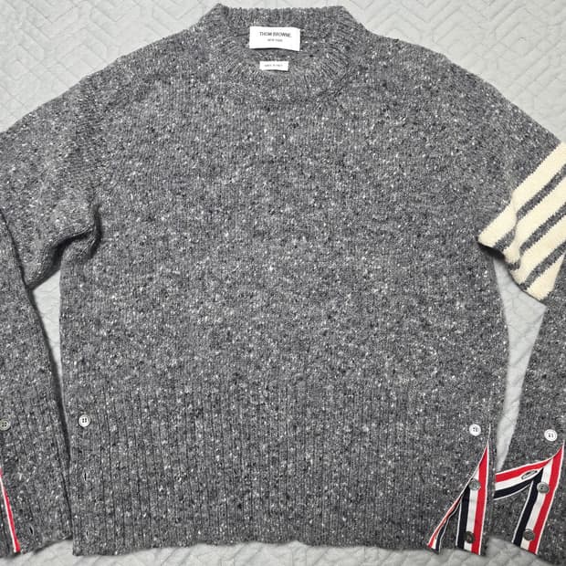 톰브라운  4선 모헤어 니트