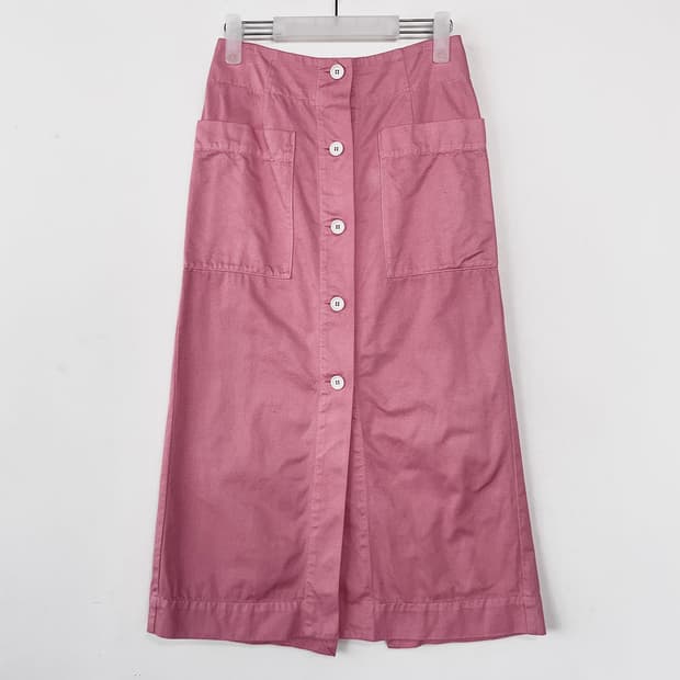 이태리 AVN 버튼업 코튼 스커트