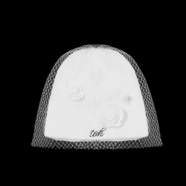 toh 로즈 베일 코사지 비니 미개봉 새상품 판매