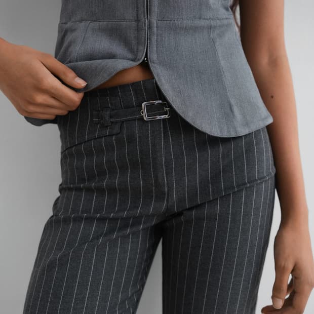 [36,38]기마구아스 Nicole 니콜 테일러 팬츠/그레이