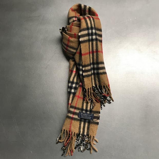 버버리 정품 캐시미어 머플러 베이지