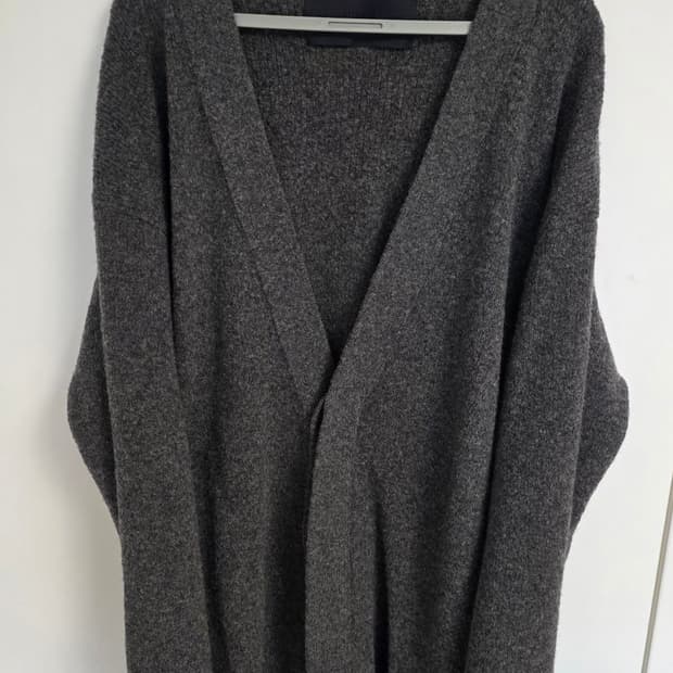준지 20FW 울 가디건 그레이 M