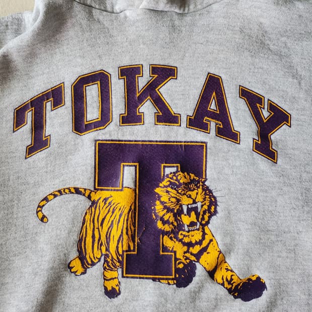 90s russell atletic TOKAY hoodie