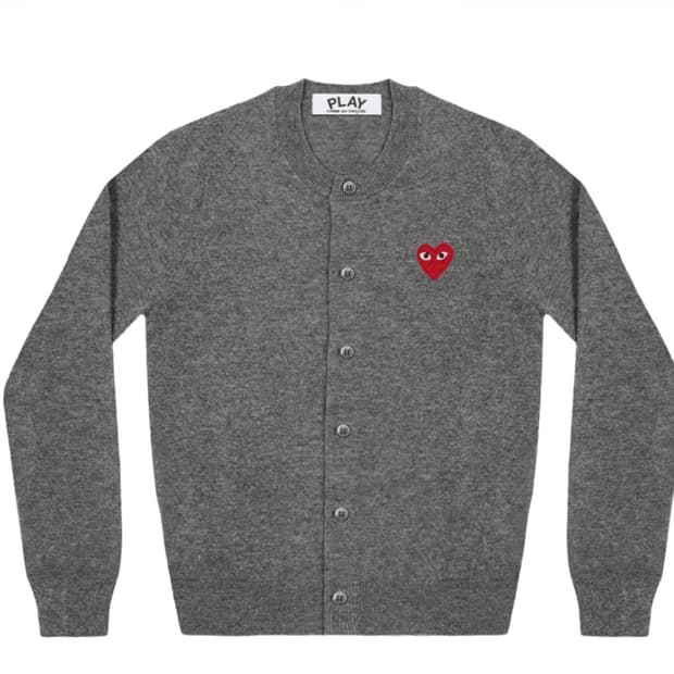 급처}꼼데가르송 울100 가디건 55-55반