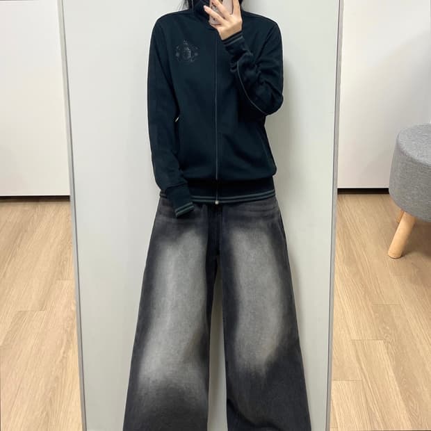 나이키 12-13 맨체스터 유나이티드 올블랙 트랙탑 져지