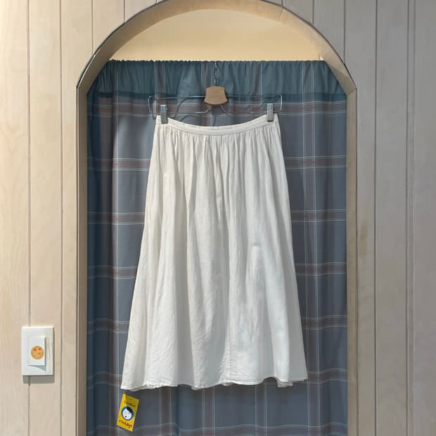 일본빈티지 아이보리 레이어드스커트