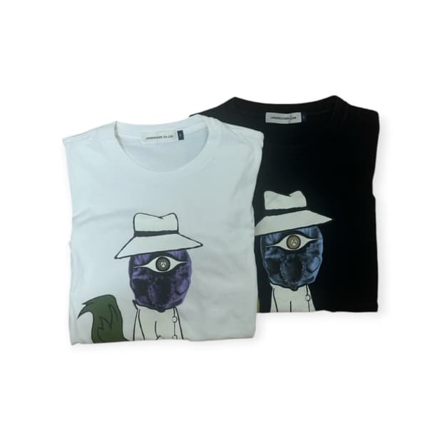 언더커버 dog and cat 반팔 세트