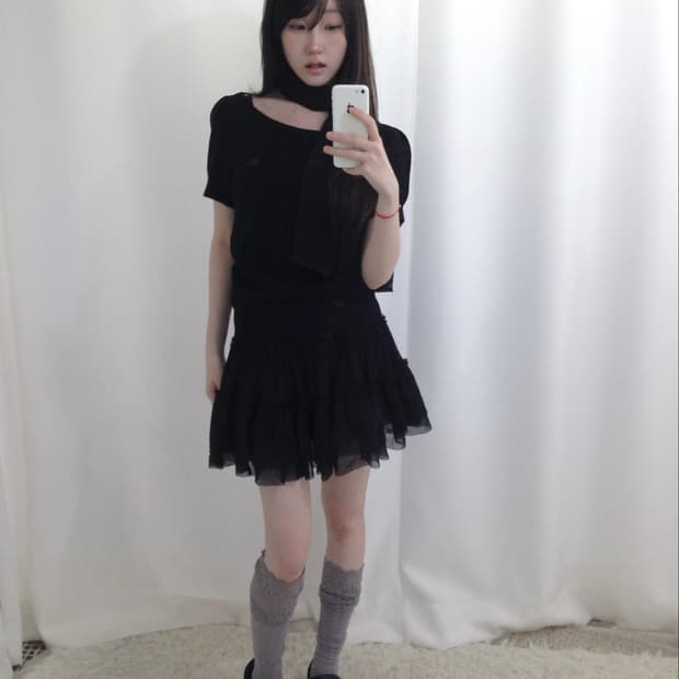 데일리 블랙 히메깔 버버리 코디세트