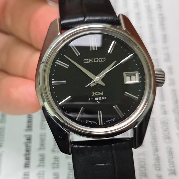 빈티지 킹세이코 45KS 와이드보이 수동메커니컬 금배꼽 ver. 