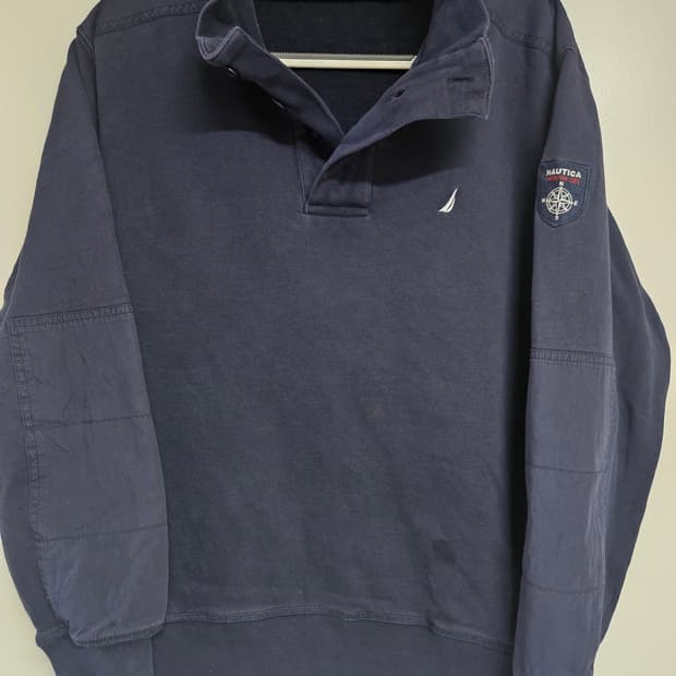 정품 노티카(Nautica) 빈티지 하프버튼 맨투맨 M
