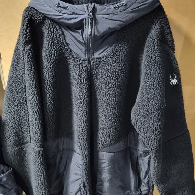 스파이더 남성 후리스 후드집업 