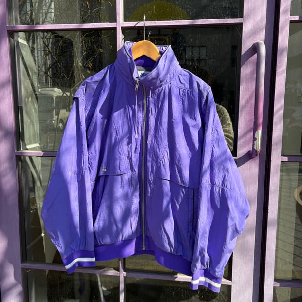 아식스 빈티지 퍼플 바람막이