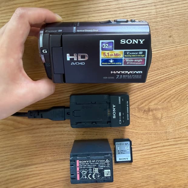 소니 hdr-cx360 핸디캠 풀구성