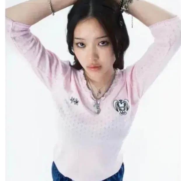 샬롬클럽 퓨로 레이스탑 핑크